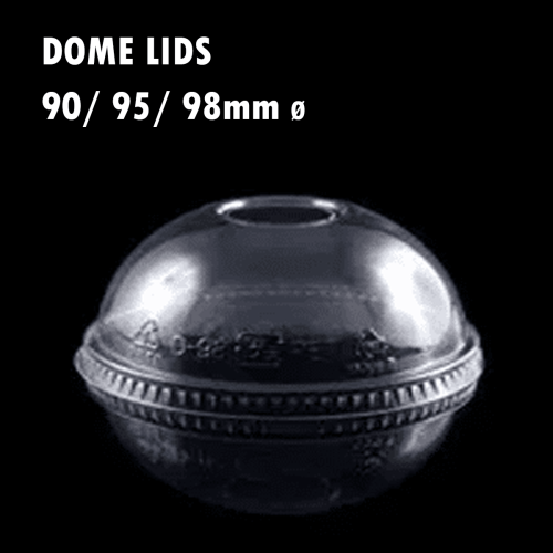 Dome Lids for 90/95/98ø cups