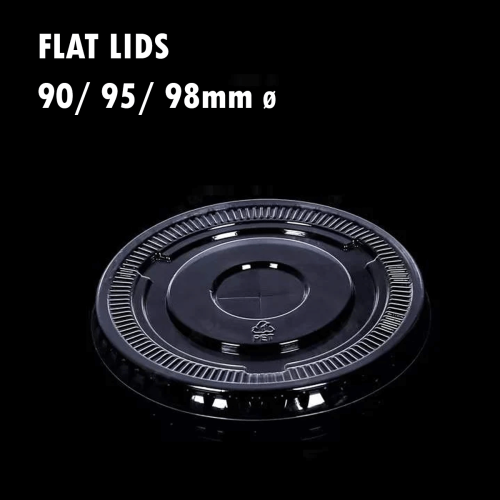 Flat Lids for 90/95/98ø cups